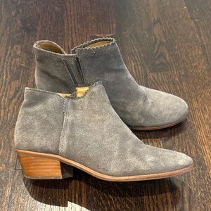Jack Rogers Gray Suede Ankle Boots